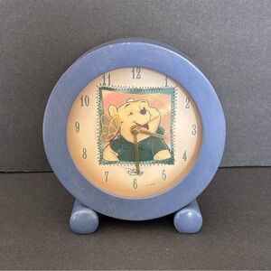 Vintage Disney Winnie the Pooh Blue Clock